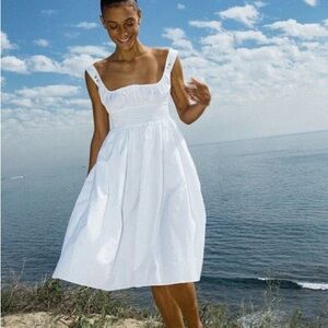Ciao Lucia White Midi Dress